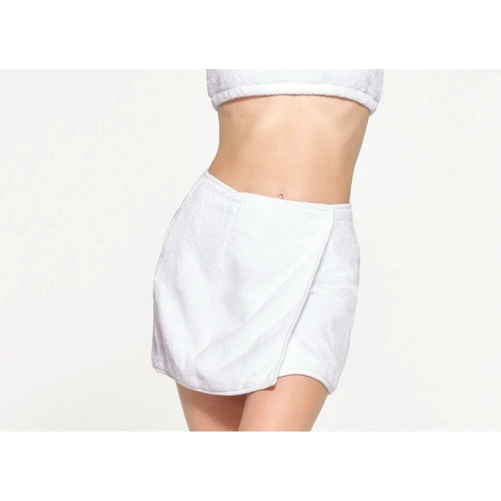 Skims SWIM TERRY WRAP SKIRT